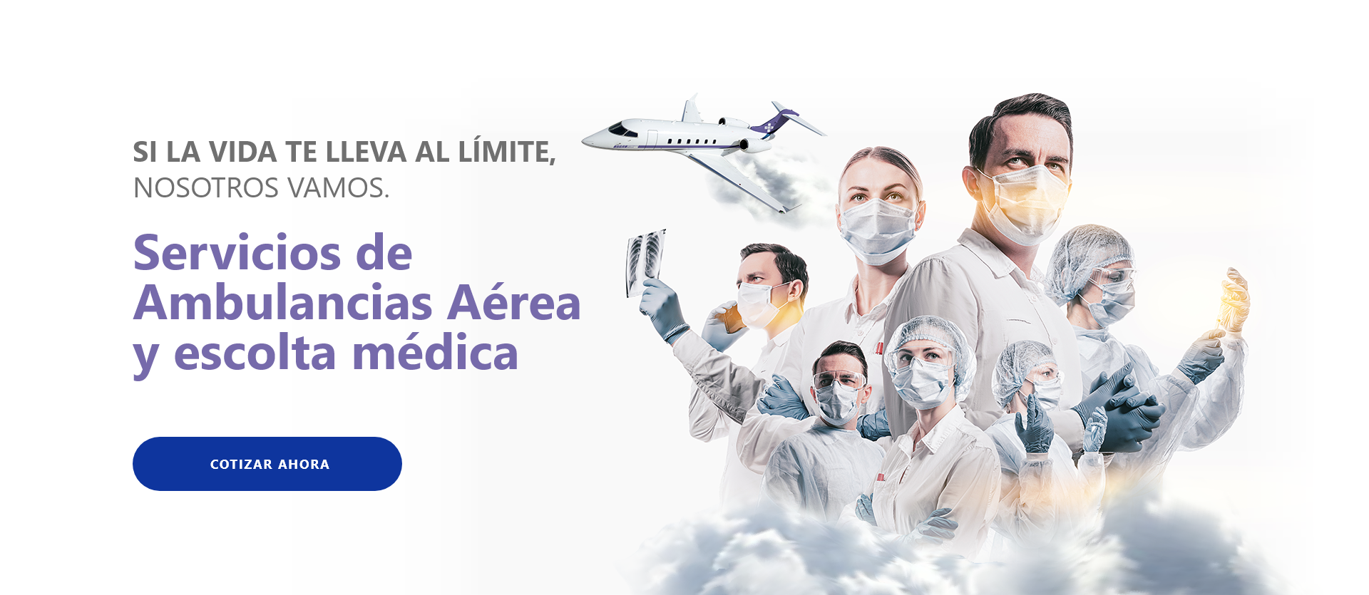 Servicios de Ambulancias Áerea y escolta médica